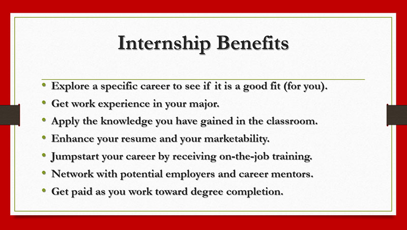 internship benefits