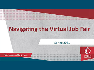 Navigating the Virtual Job Fair - Career and Transfer Services