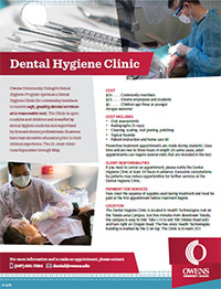click for the Dental Hygiene flyer
