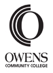 Click links to download - Owens logo, black