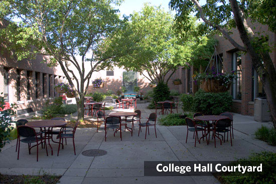 College Hall courtyard