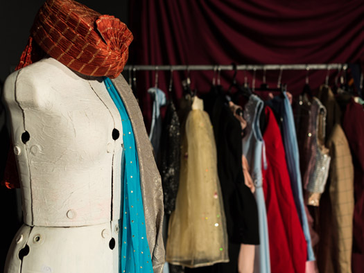 Costume closet for the theatre performance